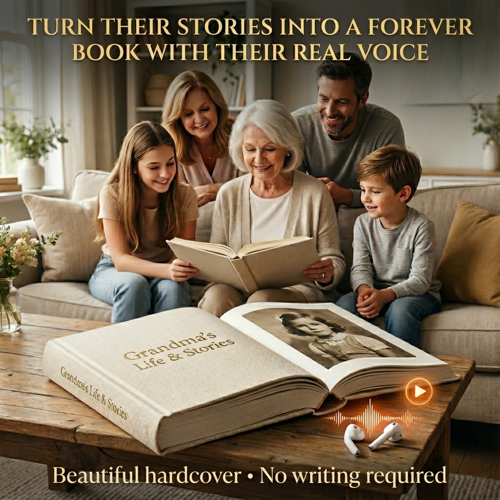 Mother creating her life story book with Secured Memories